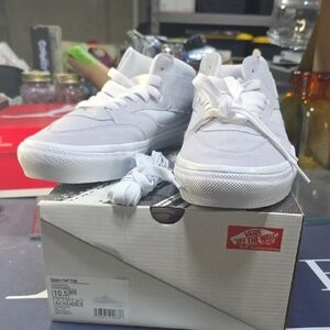 Mens Half Cab Vans Size 10.5 Light Blue/White Brand New With Box